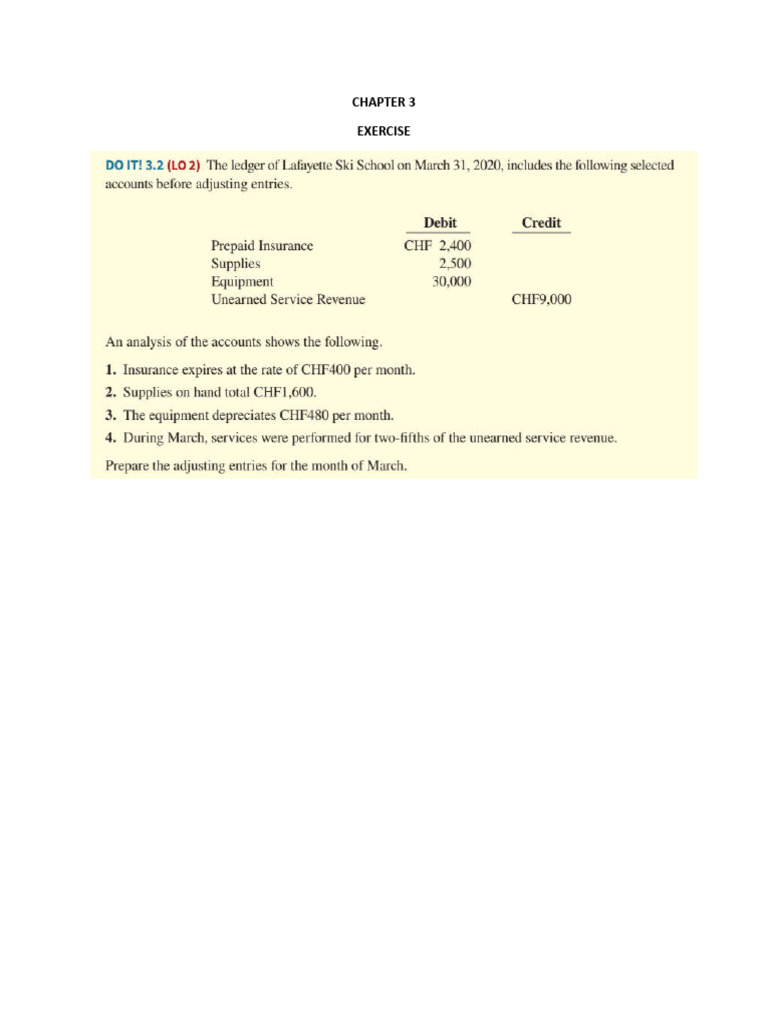 Pa Chapter 3 Exercise | PDF