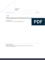 Clinical Interview For Psychiatric Assessment