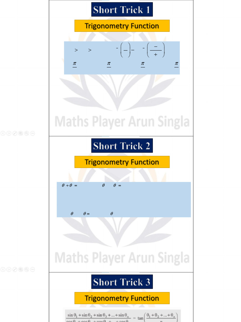 Trigonometric Functions and Ranges | PDF | Trigonometry | Function ...