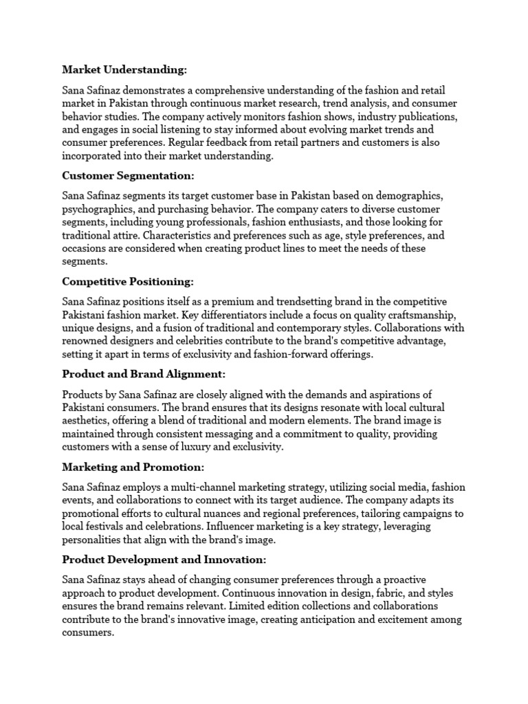Marketing Assignment | PDF | Brand | Fashion