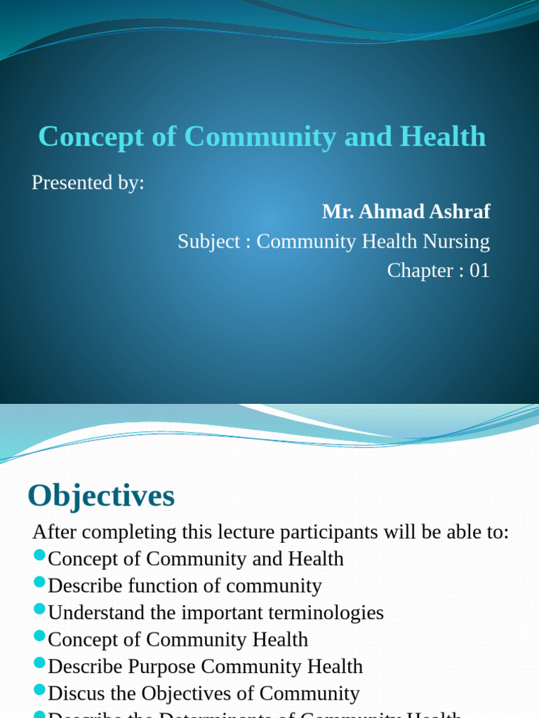 Community Health Concepts Explained | PDF | Health Care | Community
