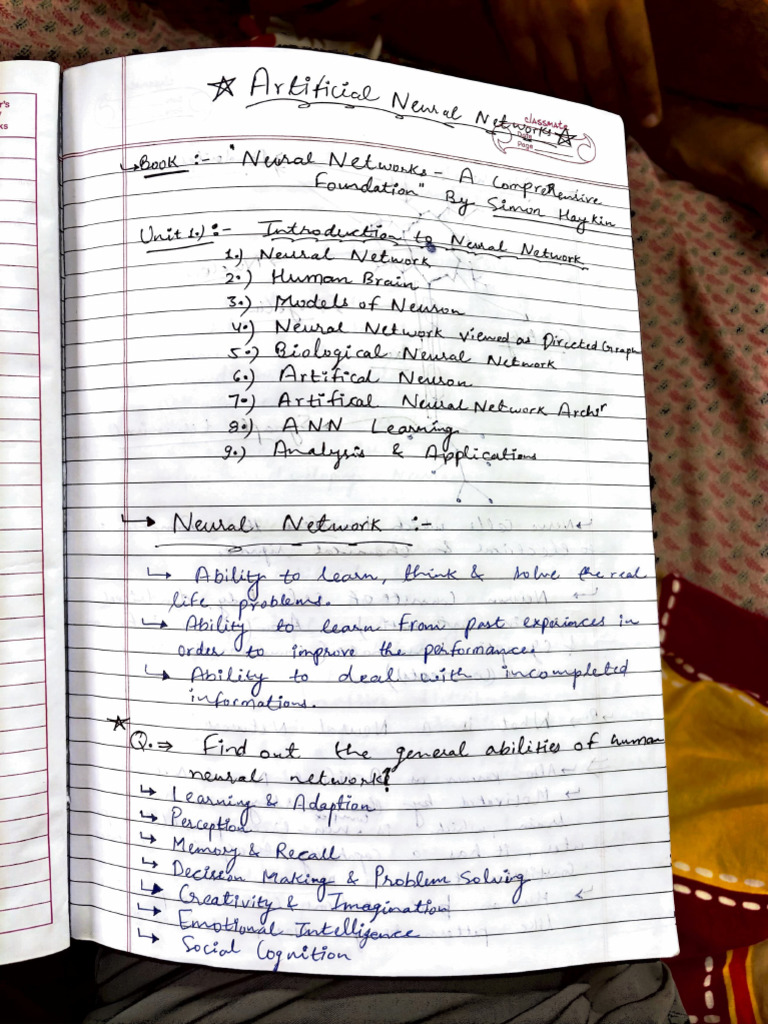 ANN Notes | PDF