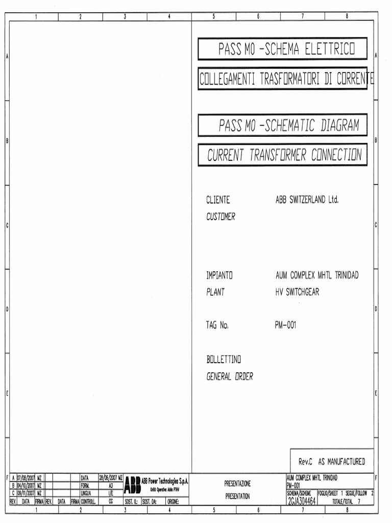 09 - PASS Module CT Schematic Diagram PM-001 2GJA304464 - RevC | PDF