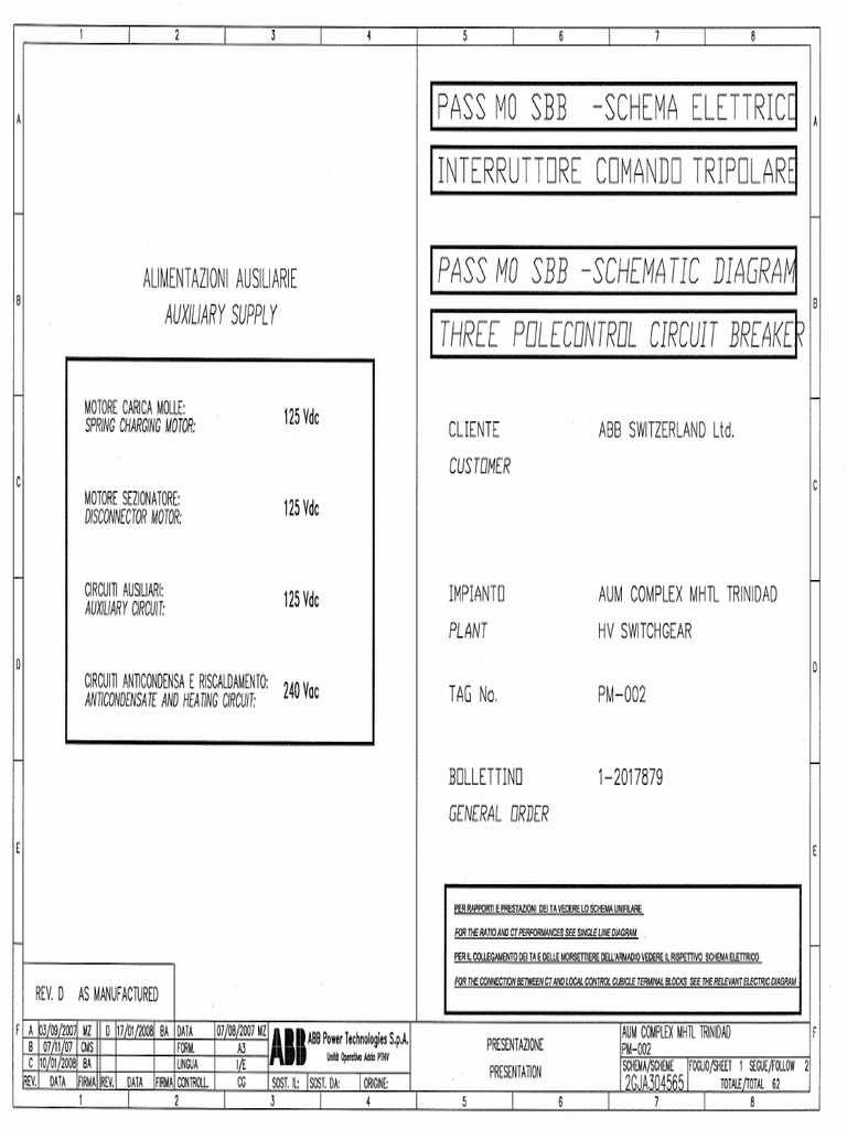 08 - PASS Module SBB Schematic Diagram PM-002 2GJA304565revD | PDF