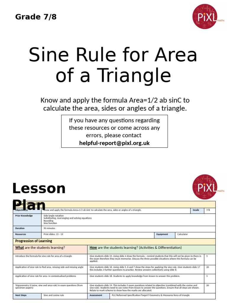 Area of Triangle | PDF | Elementary Geometry | Elementary Mathematics
