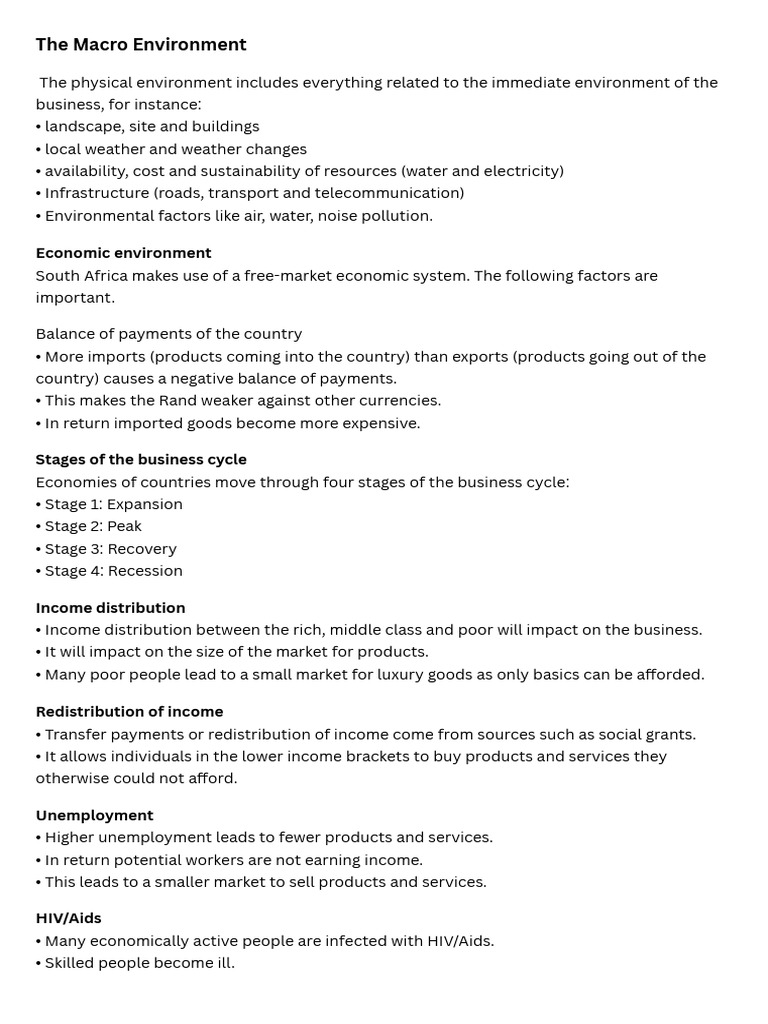 Understanding the Macro Environment | PDF | Taxes | Poverty