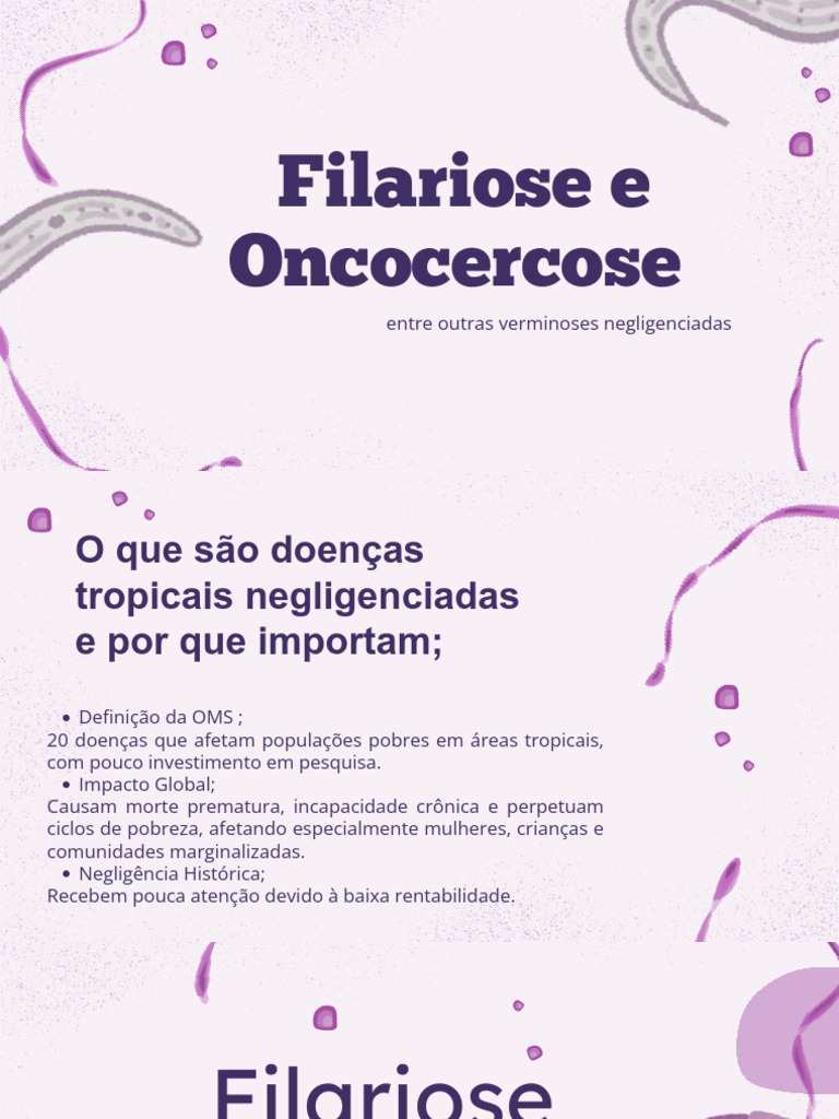 Oncocercose: Sintomas e Tratamento | PDF | Doenças e distúrbios ...