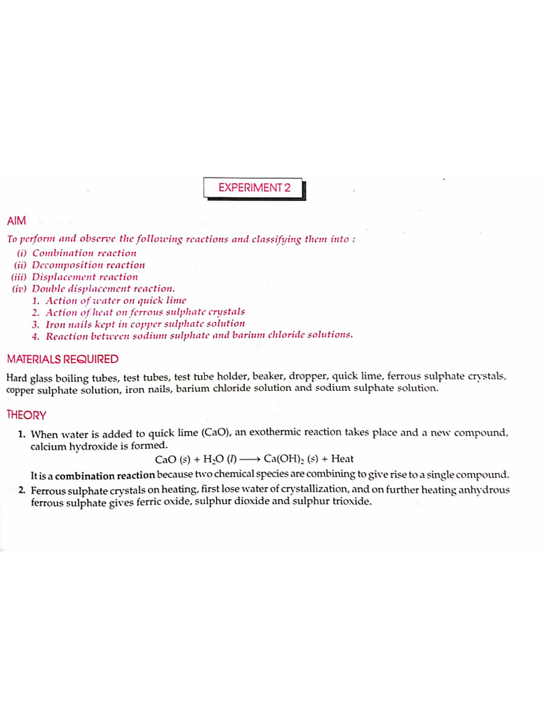 Chemistry Experiment 4 | PDF