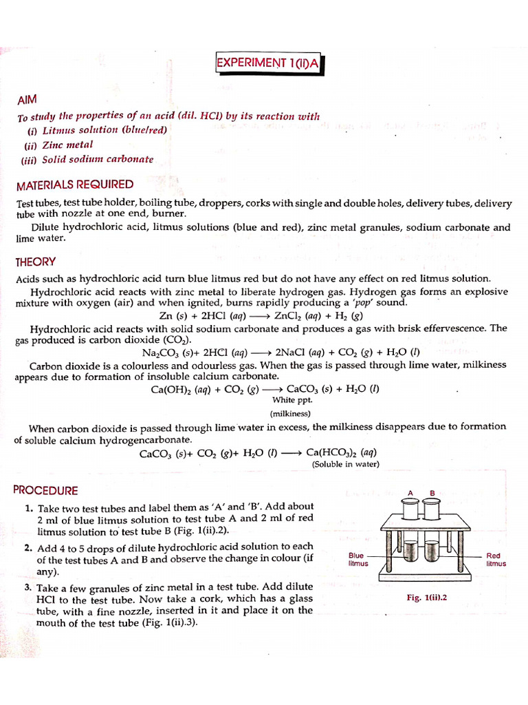 Chemistry Experiment 2 | PDF
