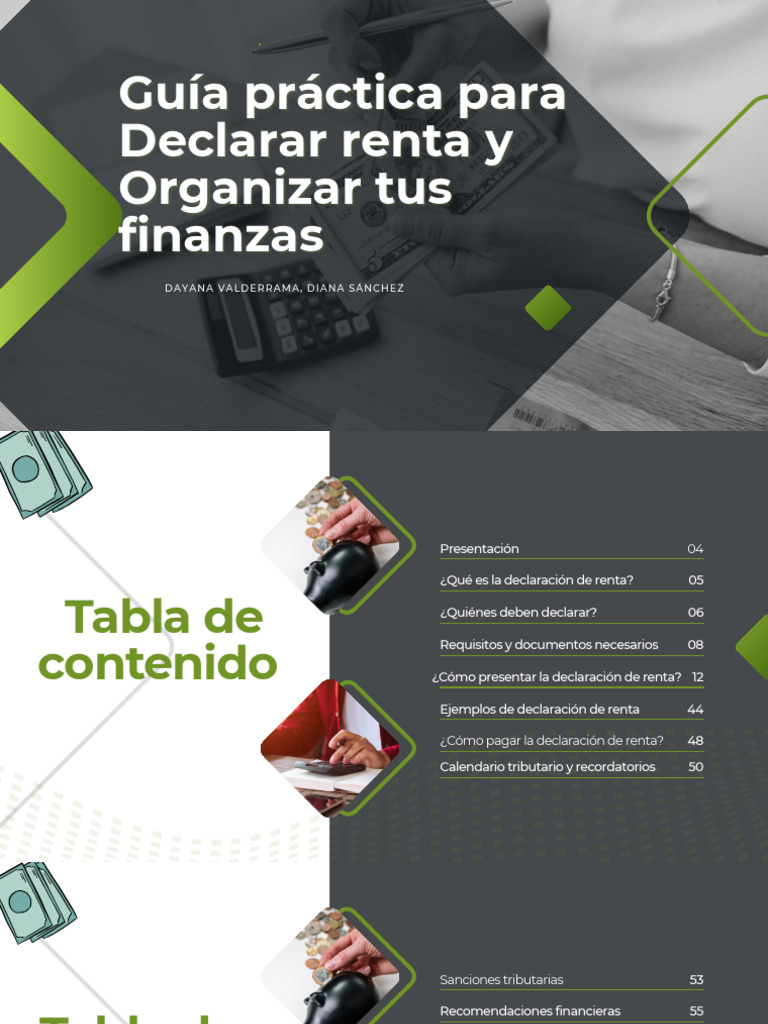 Guía para Declarar Renta y Finanzas | PDF | Presupuesto | Ahorro
