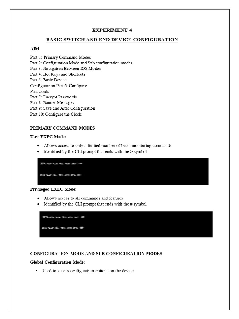 Exp 4 Networkss | PDF | Command Line Interface | Keyboard Shortcut