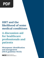 Breast Cancer Risk and HRT Infographic | PDF