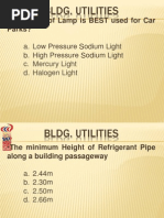 Uapccd Review Notes Bldg. Utilities (Part 4)