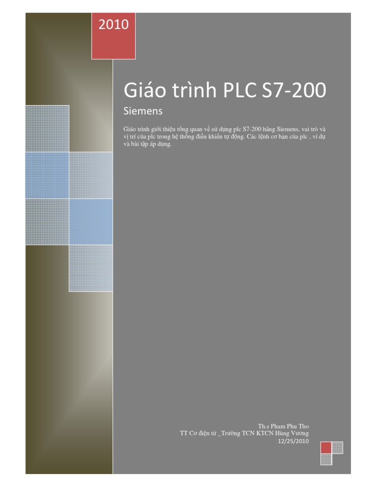 (Diendanplc - Info) Tai Lieu Lap Trinh PLC S7-200 - Full | PDF