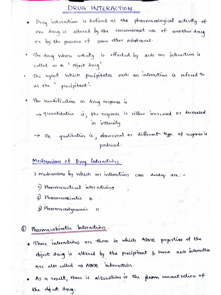 Drug Interaction | PDF
