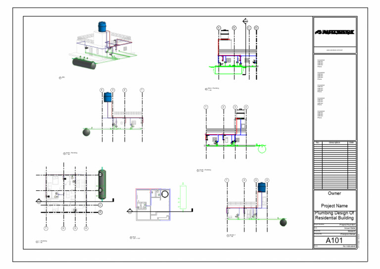 Plumbing Design for Residential Building | PDF
