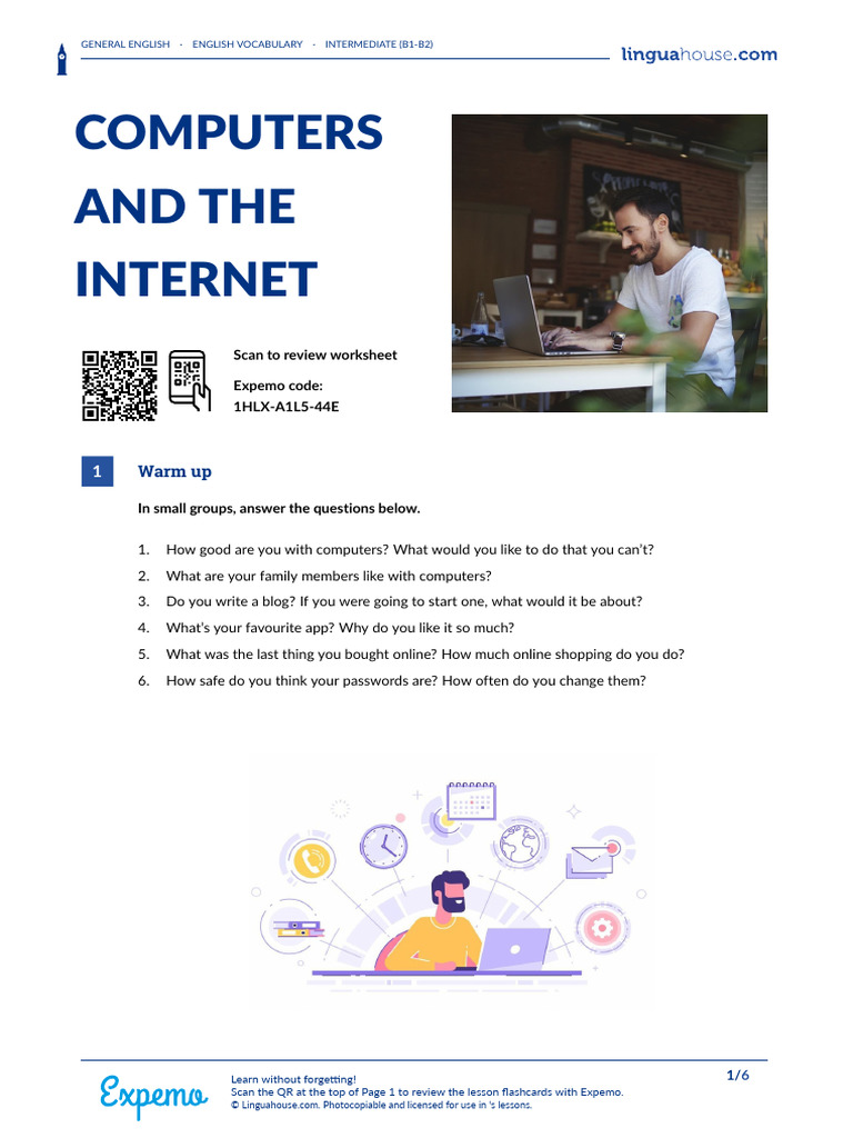 Intermediate English: Computers & Internet | PDF | Cyberbullying | Internet