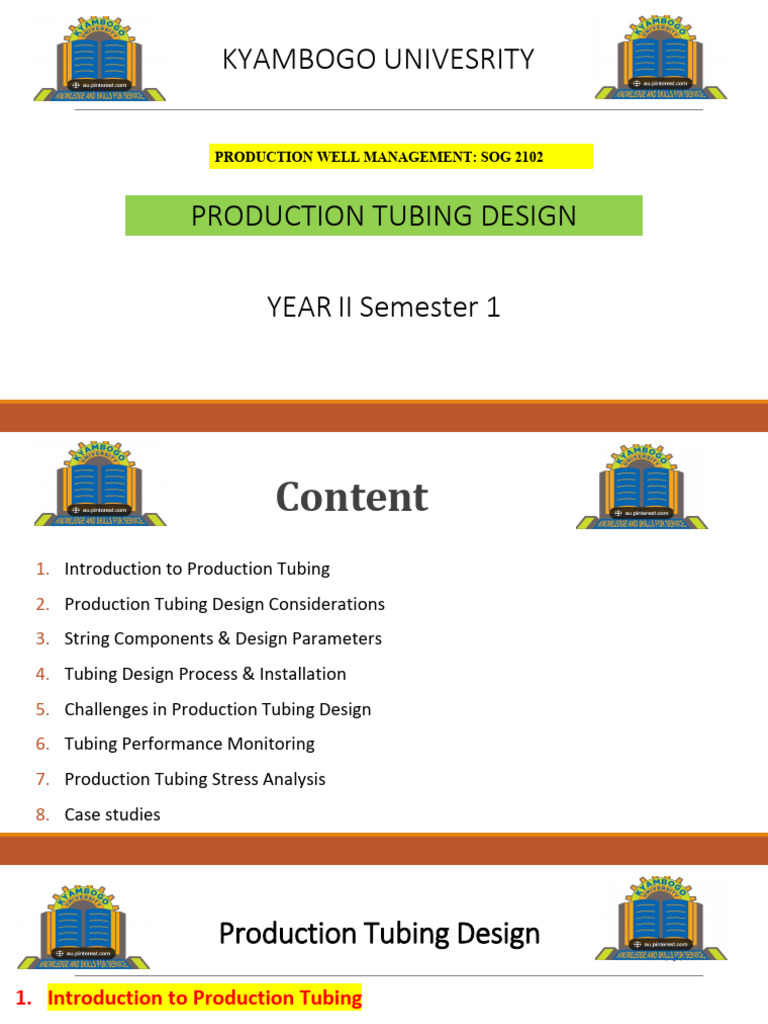 Production Tubing Design Guide | PDF | Pipe (Fluid Conveyance) | Corrosion
