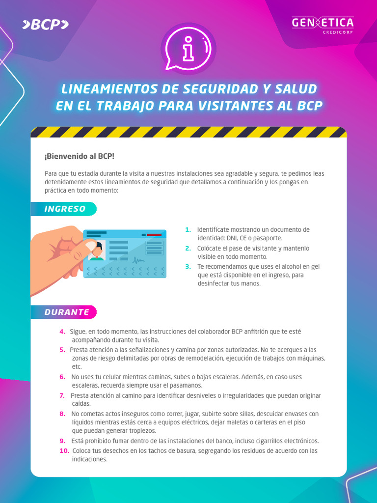 Seguridad para Visitantes en BCP | PDF