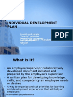 Individual Development Plan