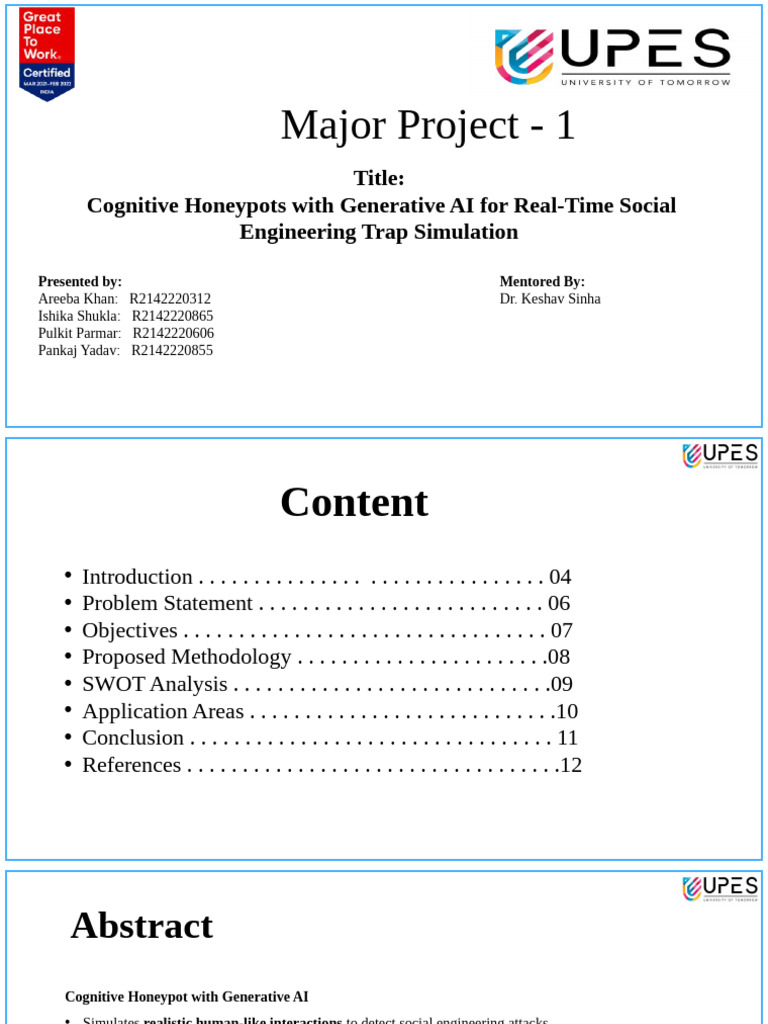 Mid Sem Major 1 Presentation-1 | PDF | Computer Security | Security