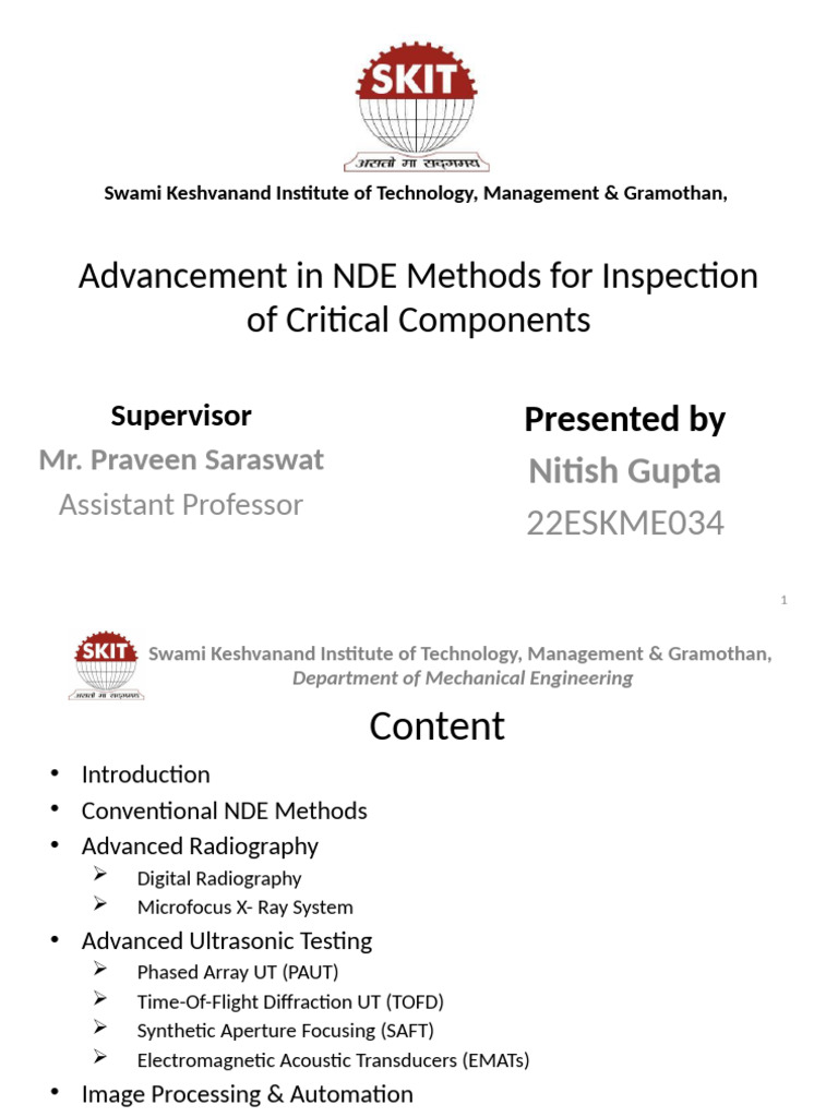 22ESKME034 | PDF | Nondestructive Testing | Radiography