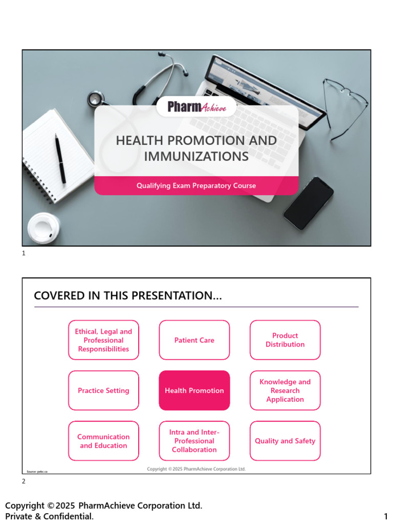 Health Promotion & Immunizations - Notes (2025!08!12) | PDF | Vaccines ...