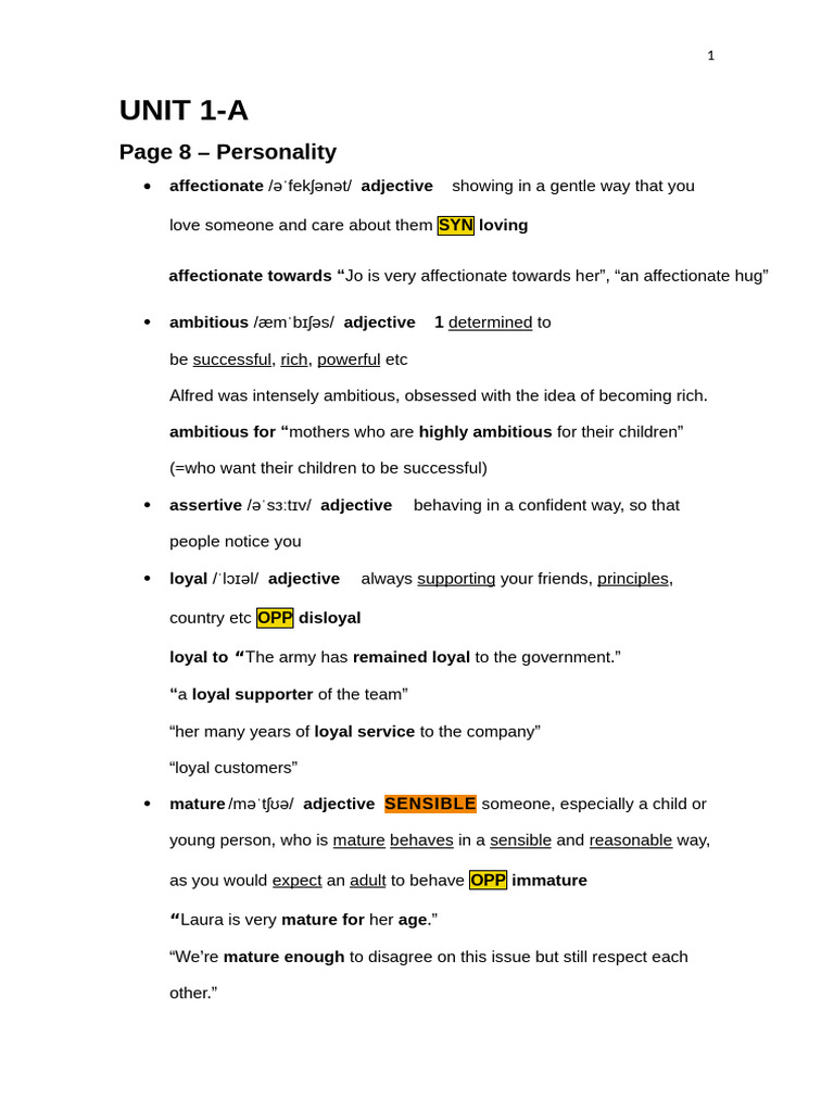 Essential Personality Traits Explained | PDF