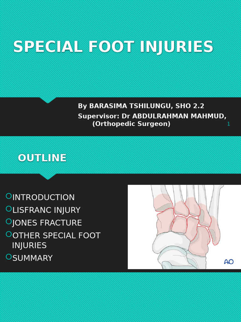Special Foot Injuries | PDF | Foot | Musculoskeletal System