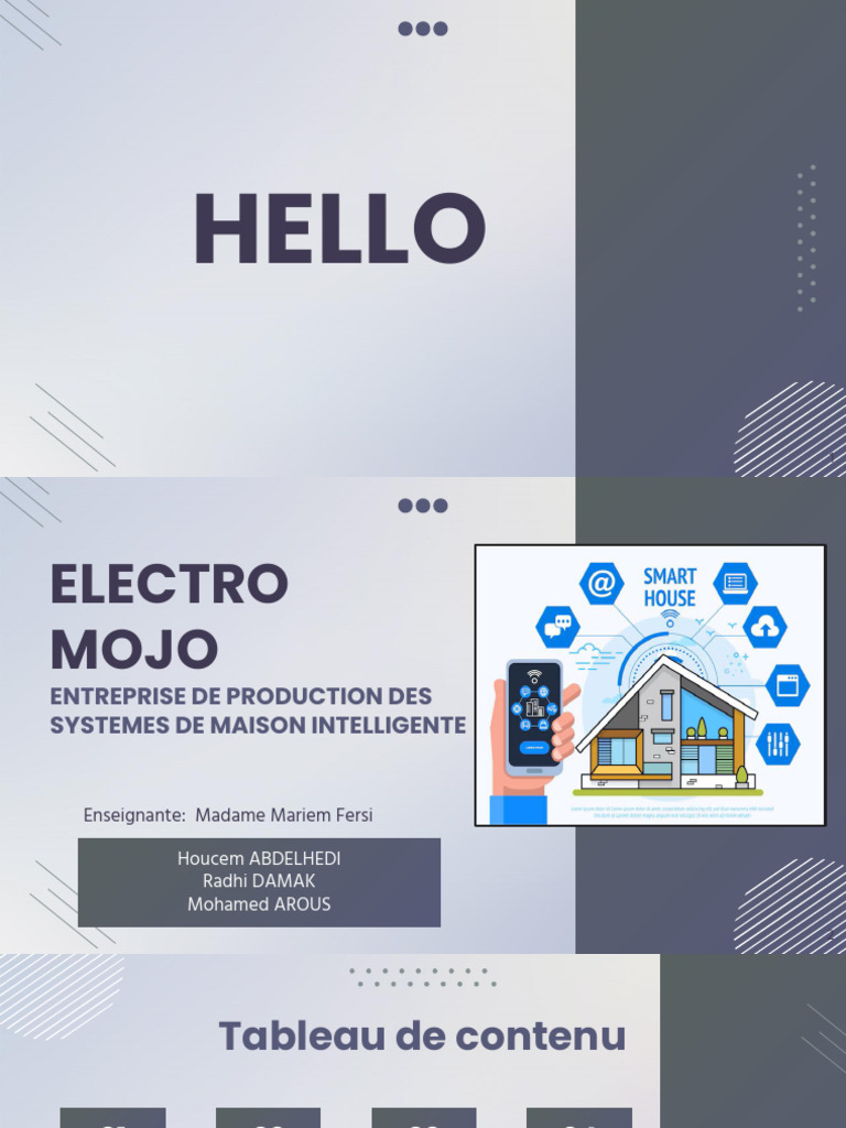 Electro Mojo : Solutions de Maison Intelligente | PDF | Internet des ...