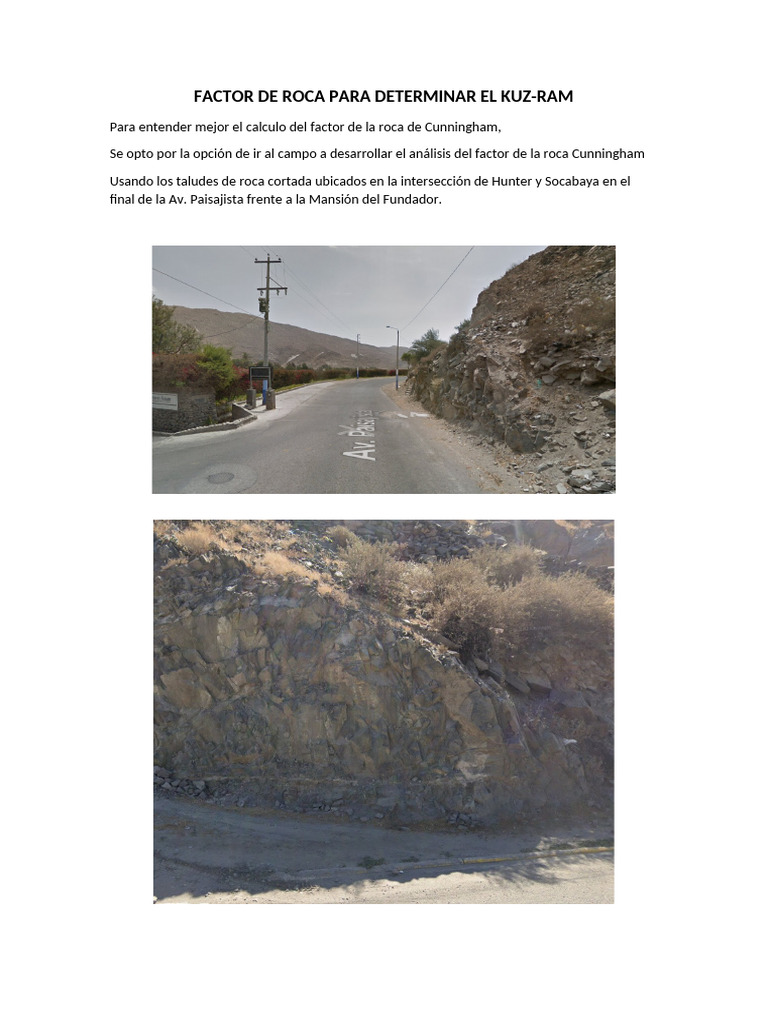 Factor de Roca para Determinar El Kuz-Ram | PDF