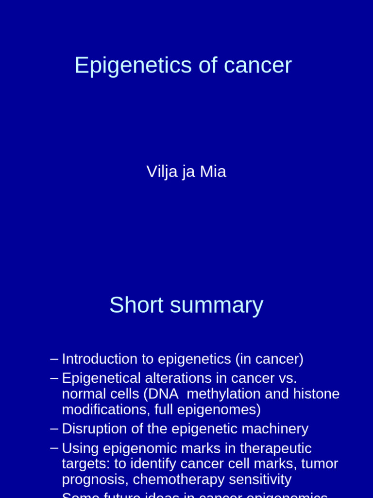 Epigenetic S | PDF | Dna Methylation | Epigenetics