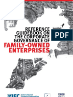 Family-Owned Enterprises: Reference Guidebook On The Corporate Governance of