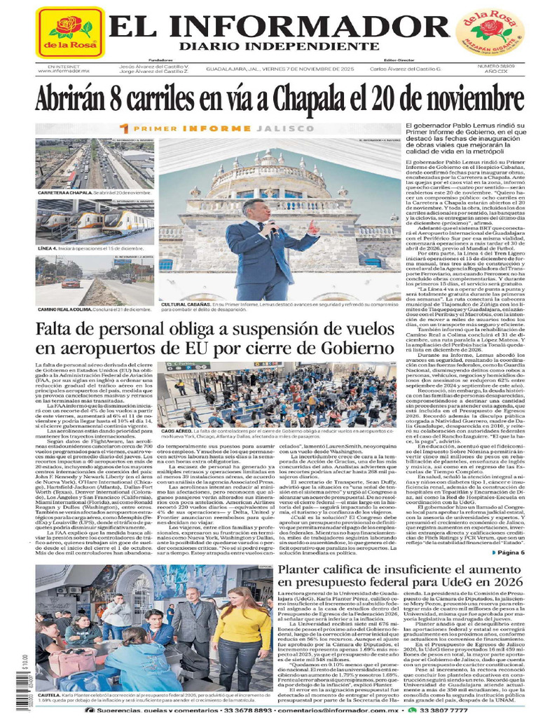 El Informador 07 Nov 2025 | PDF