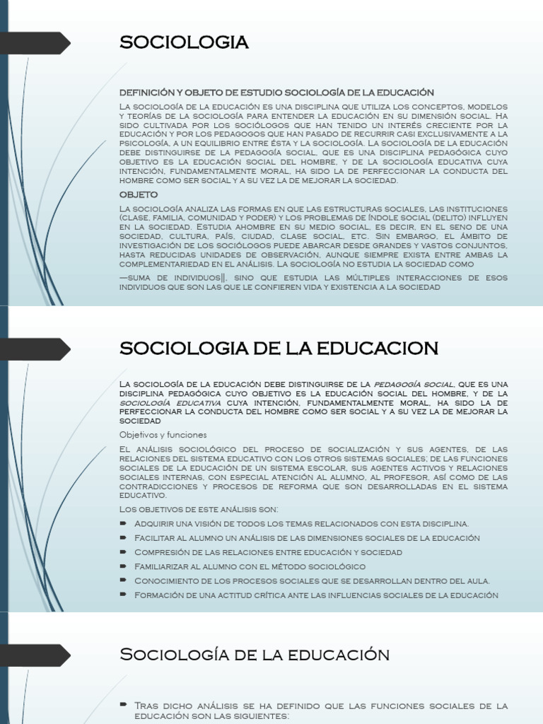 Sociologia de La Educacion 2 | PDF | Sociología | Sociedad
