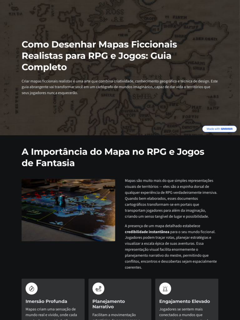 Guia Completo para Mapas de RPG | PDF | Geografia | Mapa