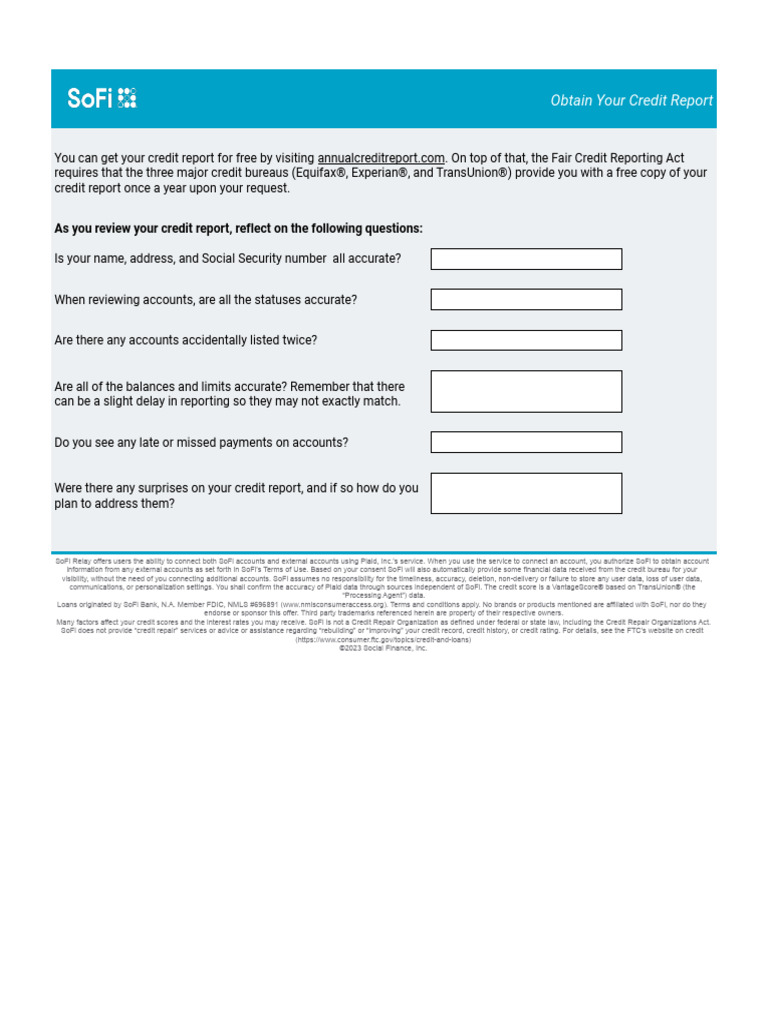 Free Annual Credit Report Guide | PDF | Credit History | Credit Bureau