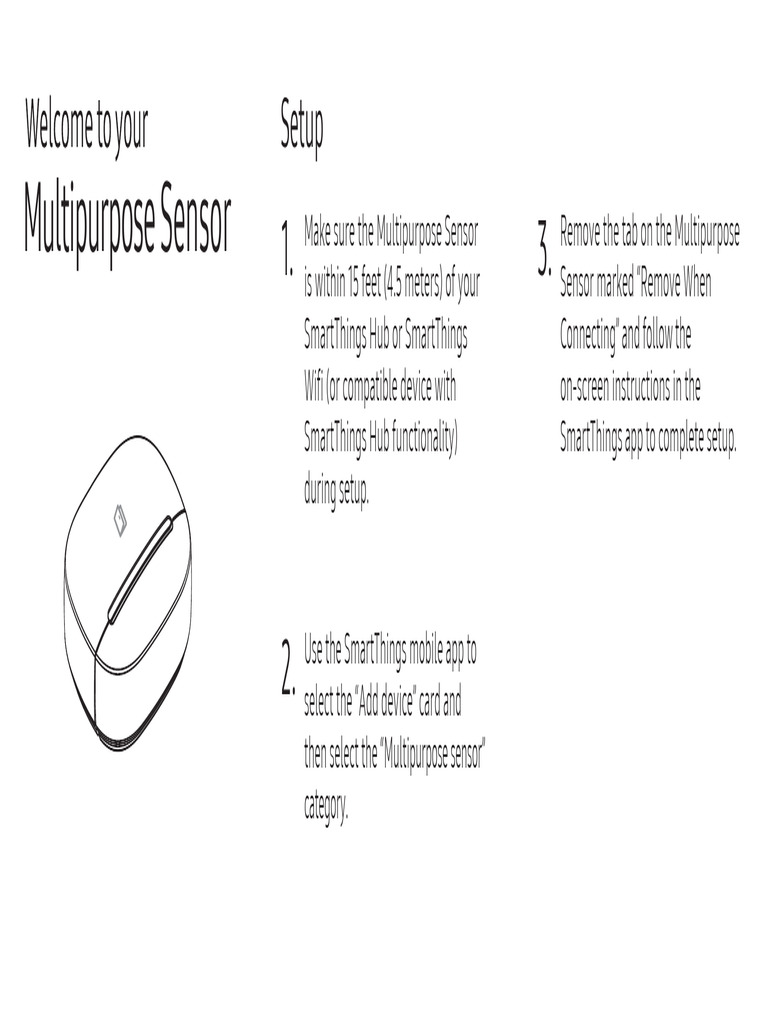 Setup Guide for Multipurpose Sensor | PDF