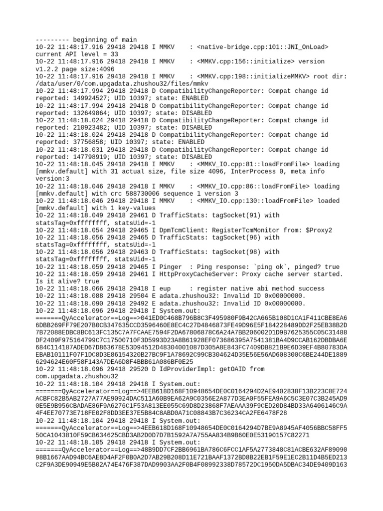 MMKV Initialization Log Details | PDF | Operating System Families ...