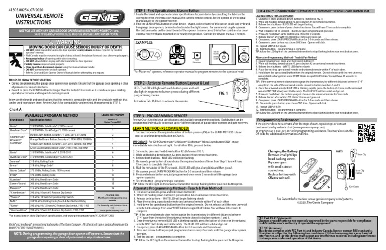Universal Remote Programming Guide | PDF | Electronics | Wireless