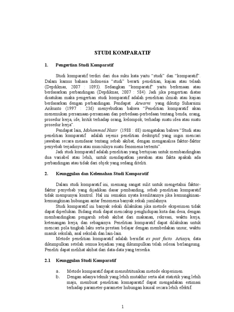 Studi Komparatif