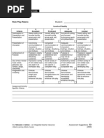 Download Role Playing Rubric by Malou de Leon SN94530685 doc pdf