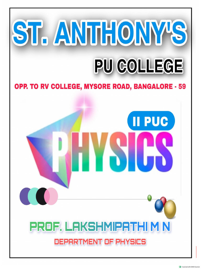 2 Pu Phy Notes | PDF