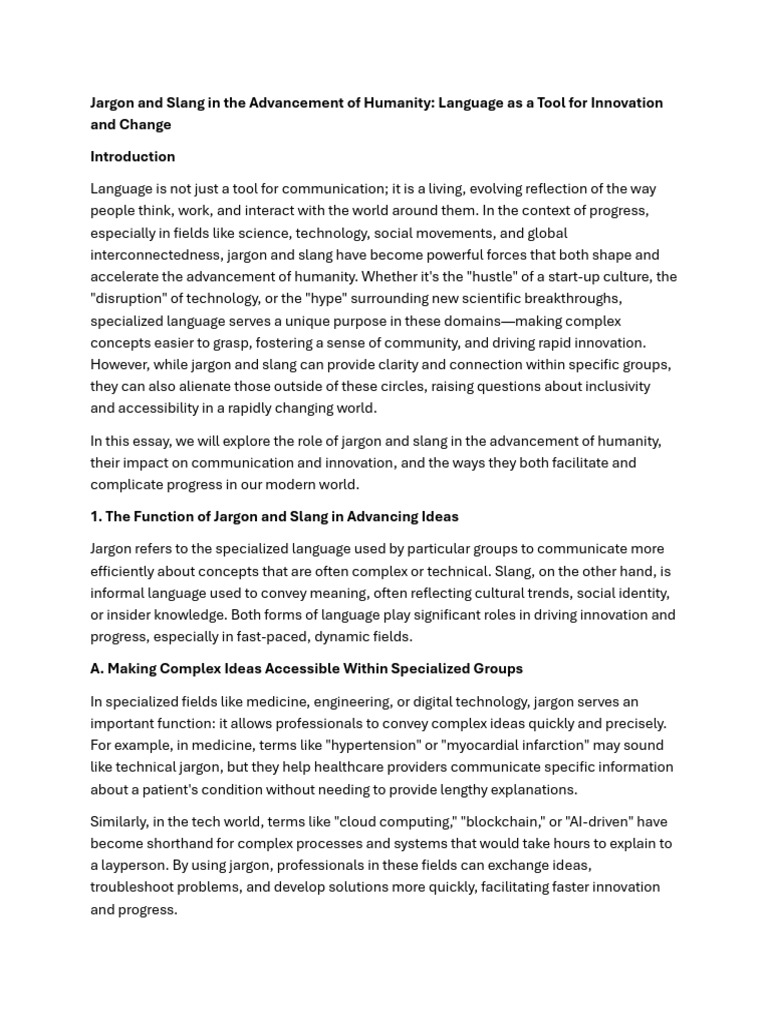 4 | PDF | Jargon | Innovation