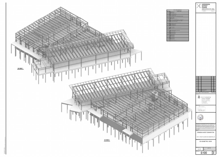 Genesis West Edmonton Structural Drawings | PDF | Building ...