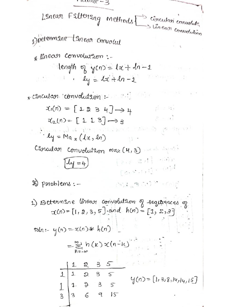 DSP Module 3 | PDF