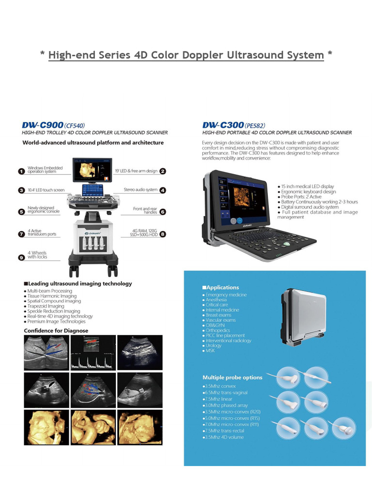 Catalog Dawei Ultrasound 2019 | PDF