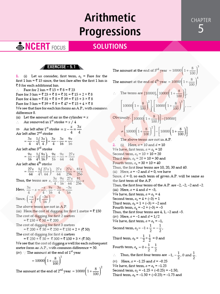 100per Math cl10 NF ch5 | PDF | Arithmetic | Mathematics