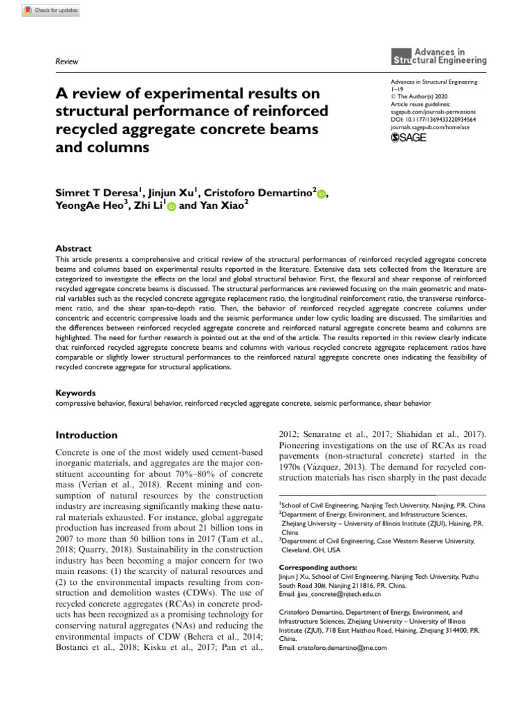 Structural Performance of Recycled Concrete | PDF | Fracture | Bending