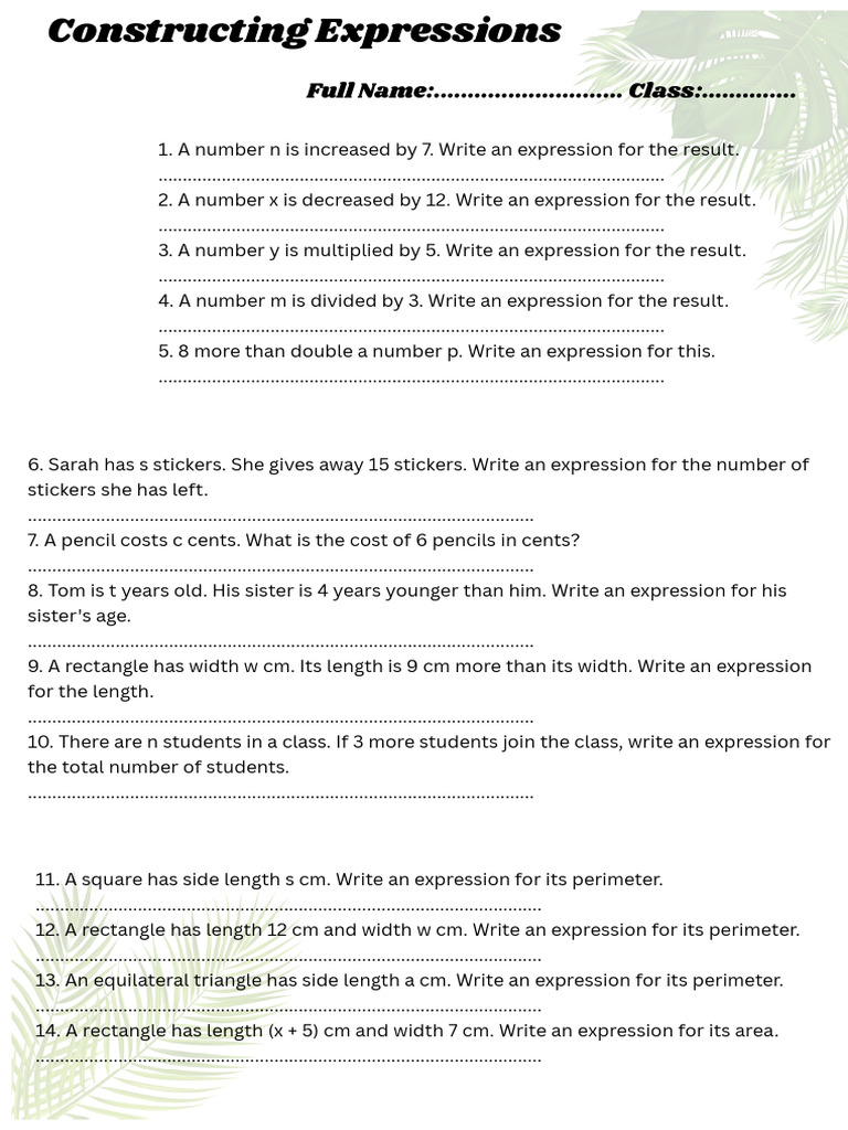 Expressions for Basic Math Operations | PDF | Chess Theory | Chess